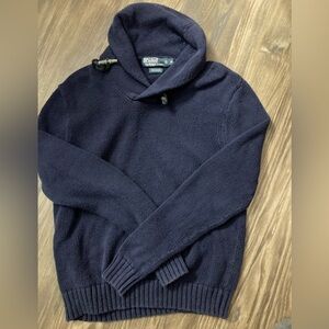 Polo Ralph Lauren Men’s Small Blue Shawl Collar Sweater